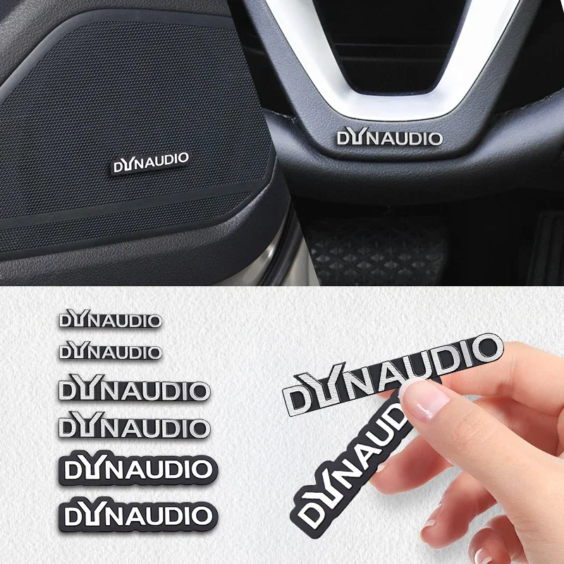 5 Pz/10 Pz Di Alta Qualità In Metallo Dynaudio Logo Auto Hi-Fi Altoparlante Audio Altoparlante Distintivo Stereo Emblema Adesivo Accessori Per Lo Styl