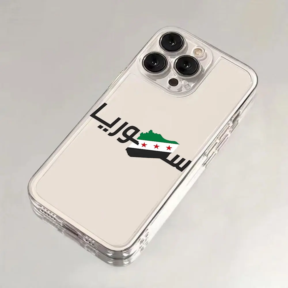 Syrian Revolution Flag Clear Soft TPU Phone Case