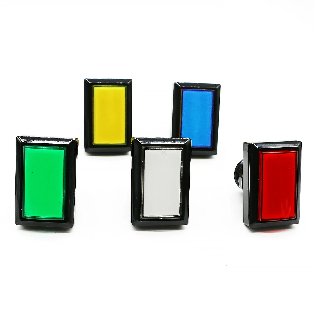 Arcade-Spiel Push Button 12V Led-lampe Quadrat Runde Rechteckige Dreieck Mit 24mm Schraube Für Flipper Teile schaukel Maschine DIY – Detail 6