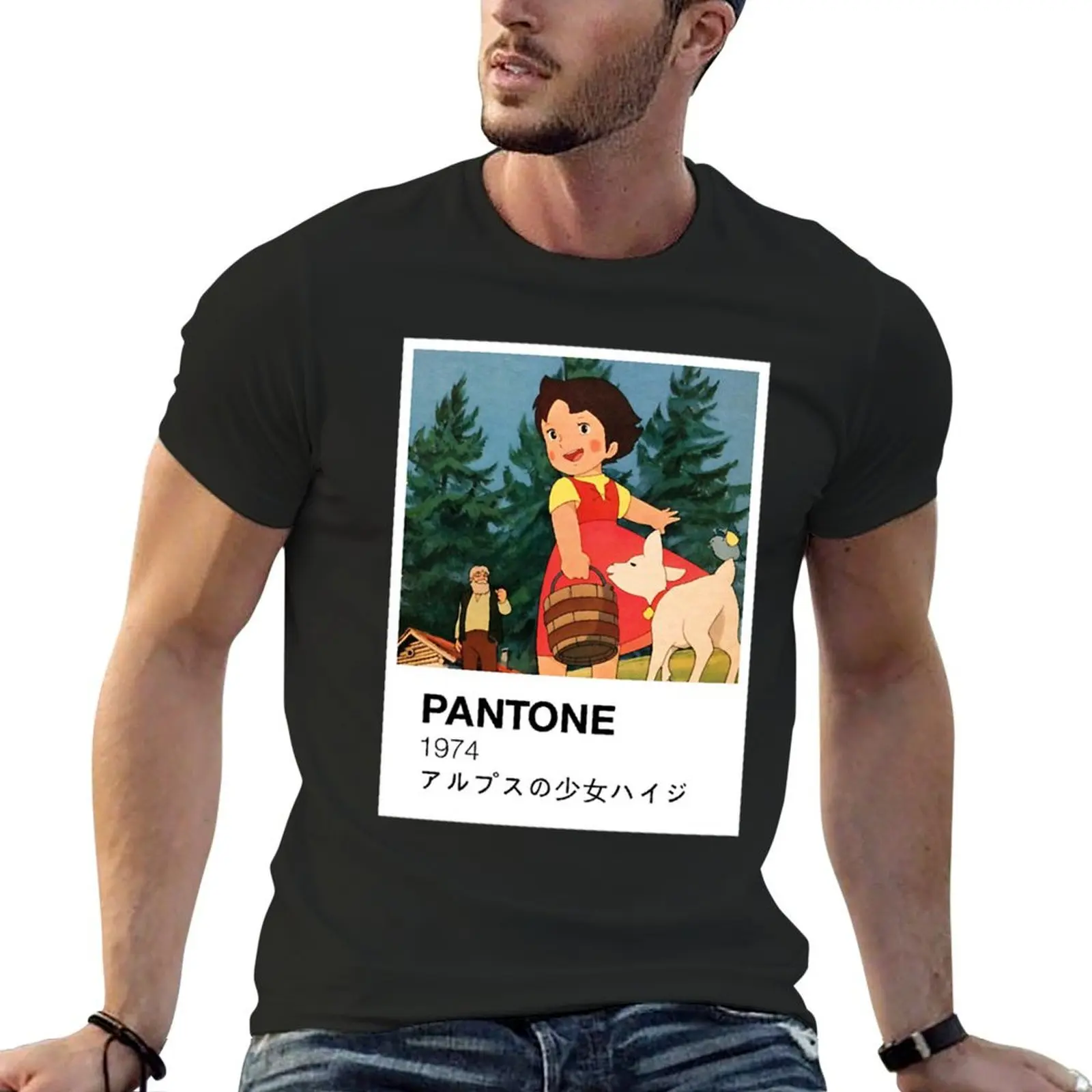 Heidi Girl Of The Alps Pantone Cottagecore T-Shirt Manica Corta Tee Plus Size Top Summer Top Maglietta Da Uomo