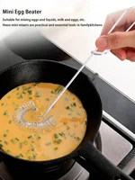 1 pièces fouet de cuisine batteur à oeufs en spirale fouet à Sauce de printemps pour mélanger mélanger l'agitation, acier inoxydable antiadhésif 6
