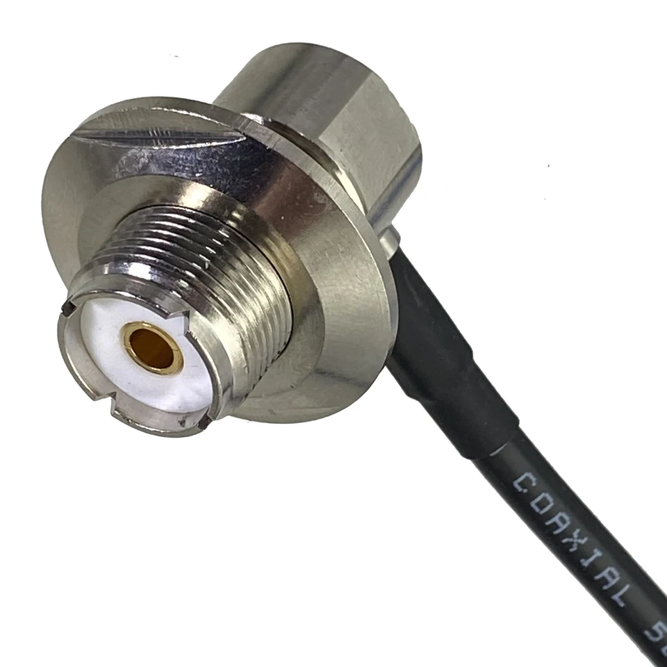 RTVURK 1 pz Cavo RG58 UHF SO239 Femmina Jack A SMA Maschio Connettore RF Coassiale Treccia Ponticello Adattatore Dritto 6 pollici ~ 20 M (Color : 3FT