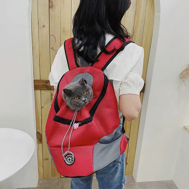 Pet Backpack Breathable Women's Backpack Chest Bag Dog Portable Travel Cat Bag Pet Supplies Cat Bag Small Pet Backpack 5