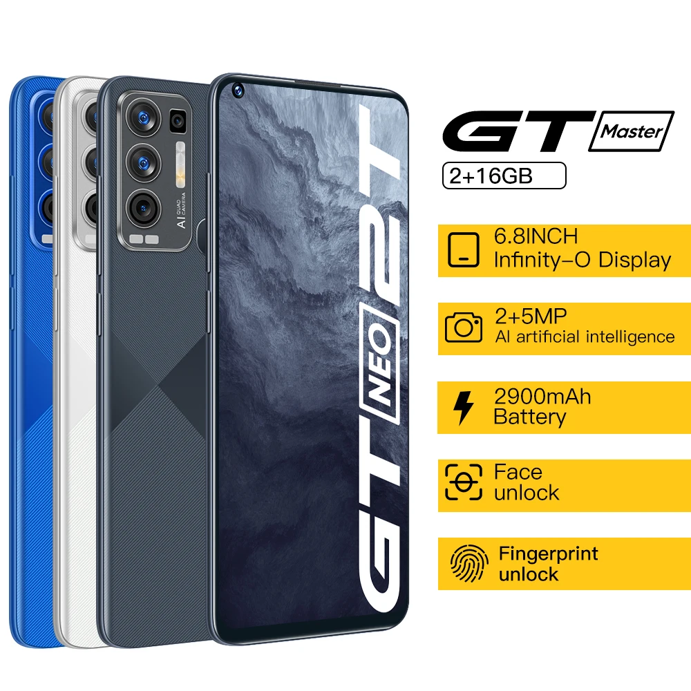 Смартфон GT Master на Android 6 экран 8 дюйма 2 ГБ + 16 2900 мАч |