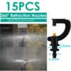 Sprycle Garden 1/4'' Watering Sprinkler Dripper Drip Irrigation Greenhouse Adjustable Mist Emitters Micro Spray Rotating Nozzle 3