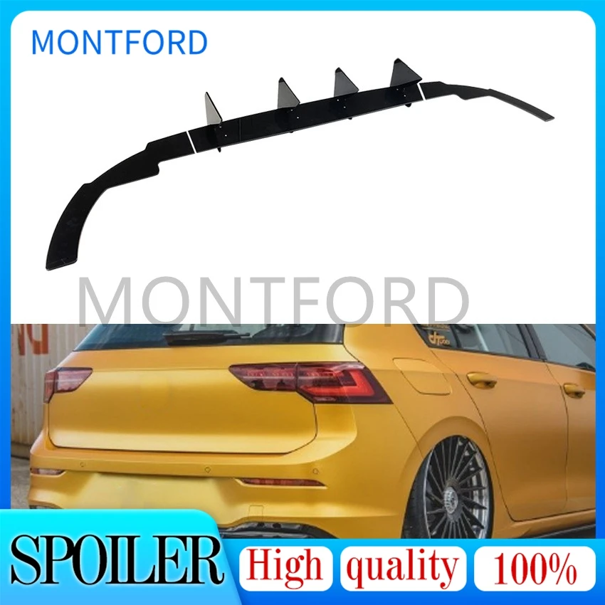 

Диффузор для заднего бампера автомобиля, спойлер, боковые разветвители, гоночный диффузор, индивидуальный Комплект кузова для VW Golf 8 MK8 Life GTE R-line 2020-2021