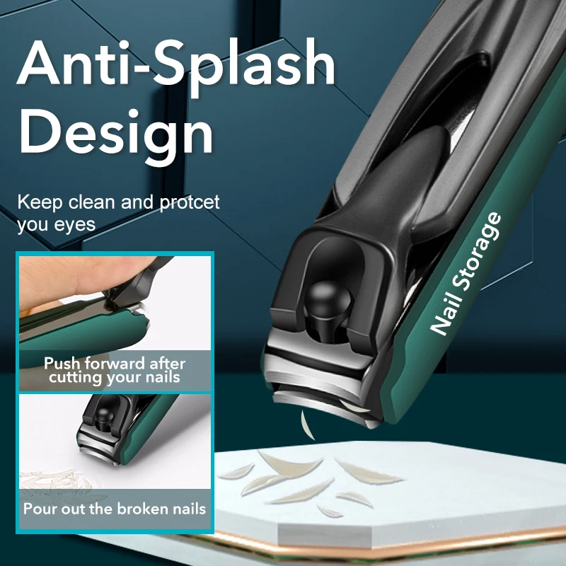 Nail Clippers 1Pcs With StorageBox Fingernail Toenail Trimmer Manicure Cutter Cuticle Scissors Accessories Pedicure Tool nail clipper set nail clipper nail care kit nail scissors set nail clippers manicure pedicure kit manicure set manicure sets manicure nail clipper set nail clippers kit