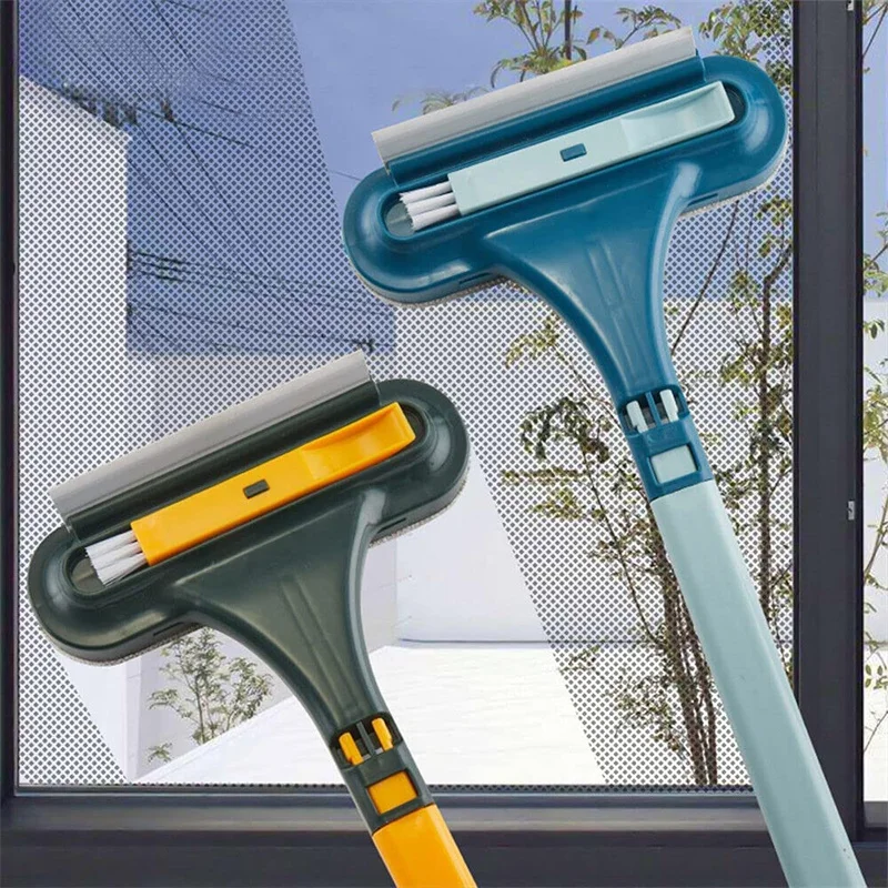 

Glass Cleaning Tools Double-sided Telescopic Rod Window Cleaner Mop Squeegee Wiper Long Handle Brush kitchen Accessories