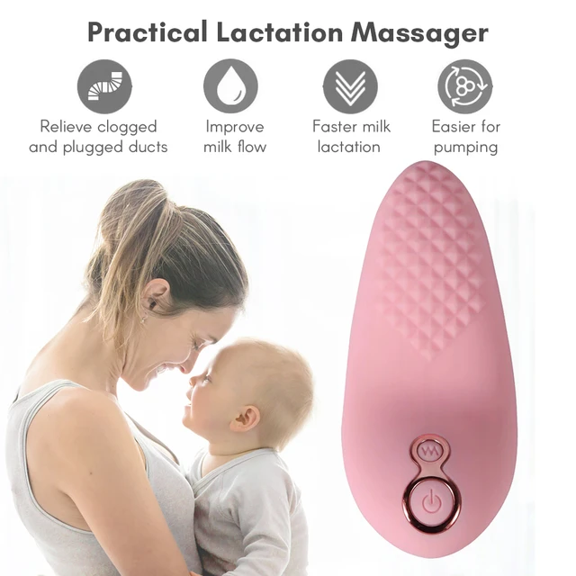 Warming Lactation Massager for Breastfeeding Nursing Pumping Support for  Clogged Ducts Mastitis Engorgement Milk Flow - AliExpress
