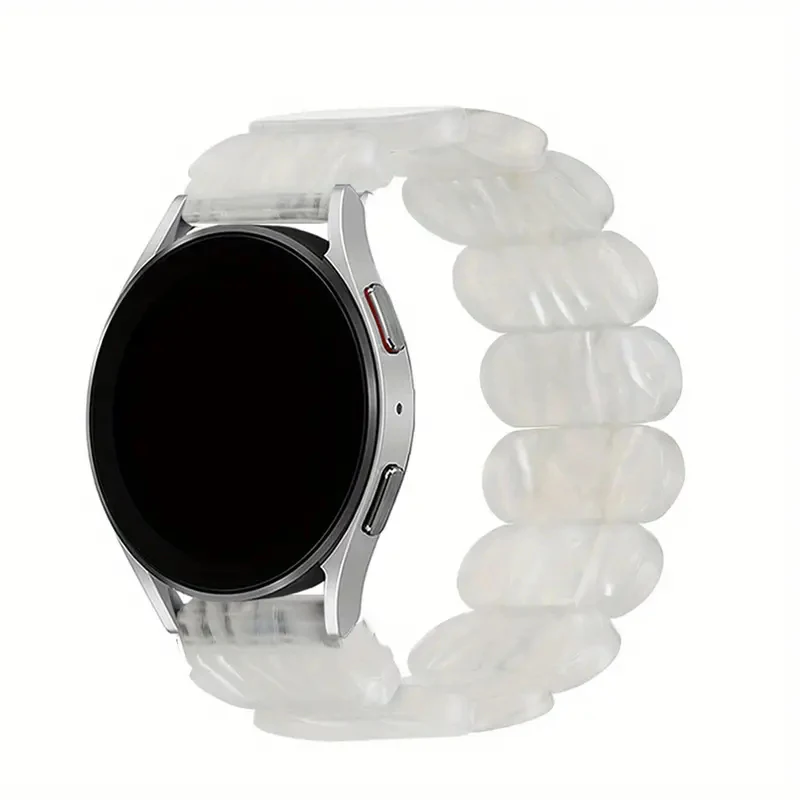 Sleek Resin Elastic Ring Strap - 20mm/22mm
