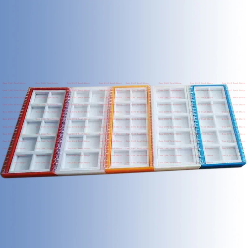 10/20/50pcs CNC 도구 포장 플라스틱 상자 초경 인서트 용 단면 톱니 모양의 사용 다이아몬드 CBN PCD 폼 빈 상자