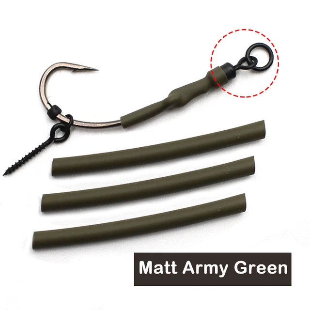 30pcs Carp Fishing Accessories Matt Army Green Anti Tangle Sleeves Hair  Chod Helicopter Ronnie Rig For Carp Fishing Tackle - AliExpress