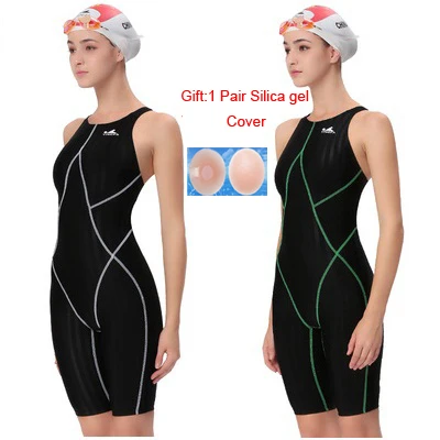 

YINGFA Women Professional FINA Approved Swimwear Chlorine Resistant Competition Training Racing One Piece Swimsuit Bathing Suit