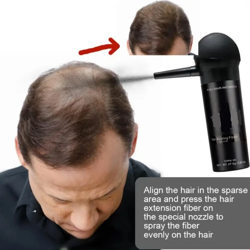 Hair Building Powder, Hair Building Fibers, Toppik Hair Loss Regrowth Powders with Applicator