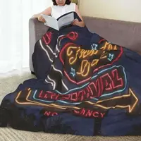 Throw Blanket Treaty Oak Revival No Vacancy Micro Fleece Blanket Four Sizes Cartoon Portable For Living Room AntiPilling Blanket 2
