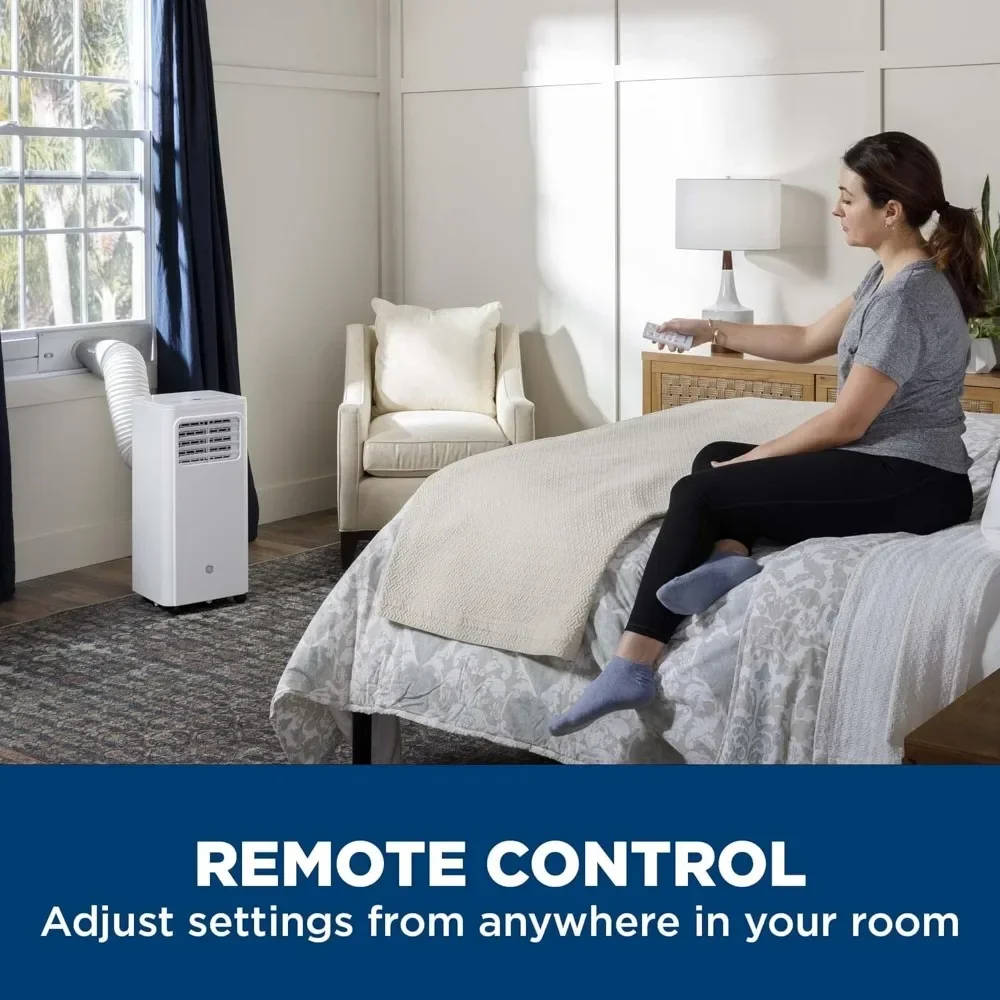 Portable Air Conditioner for Small Rooms up to 150 sq ft., 3-in-1 with Dehumidify, Fan and Auto Evaporation, Includ 4