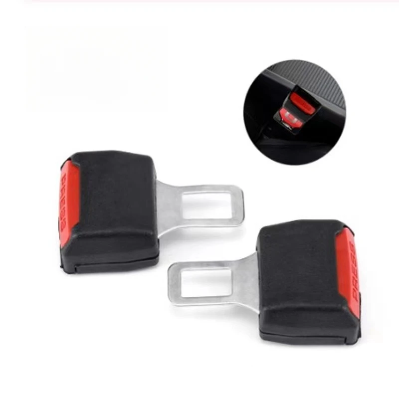 1Pc/2Pcs Car Seat Belt Clip Extender Safety Seatbelt Lock Buckle Plug Thick Insert Socket Extender Safety Buckle Car Accessories 4