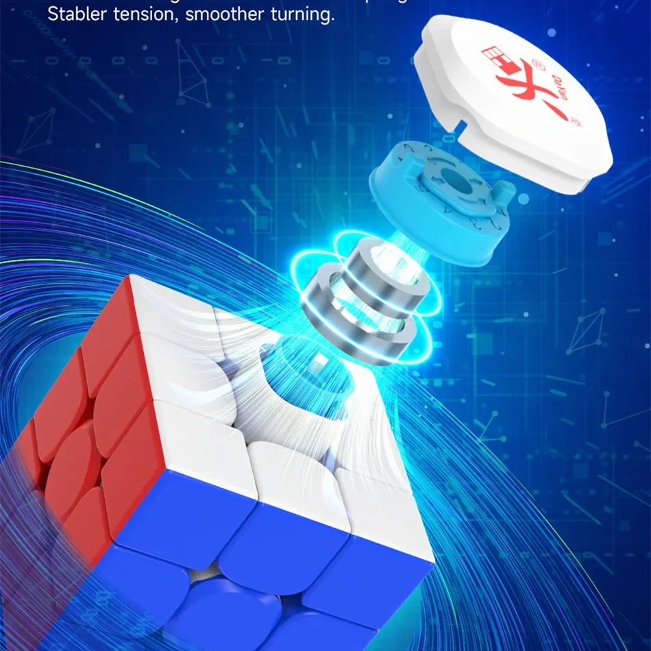 [Picube] DaYan GuHong ProM Maglev 3x3 Magic Cube 3x3x3 Pro Magnetic Spring Magic Cube Puzzle Toys for Children Kids Gift Toy 4
