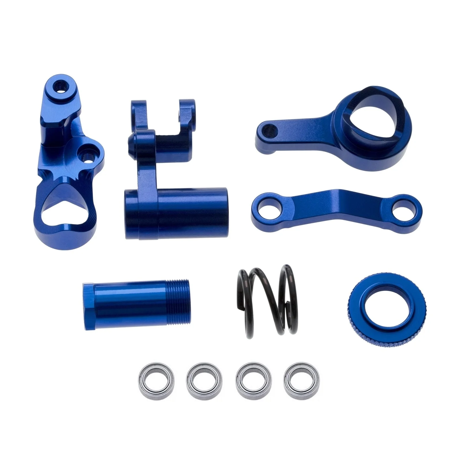 BRCatWPark RC Aluminum Upgrade Parts For Traxxas Slash/Rustler/Stampede/Hoss 4x4 - Navy Blue CNC Machined Arms, Shocks, Drive Shafts