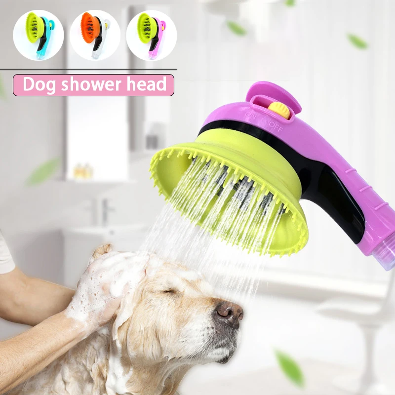 Shower Head Dog Soft Tentacle Massage Bath Head Convenient Dog Cat
