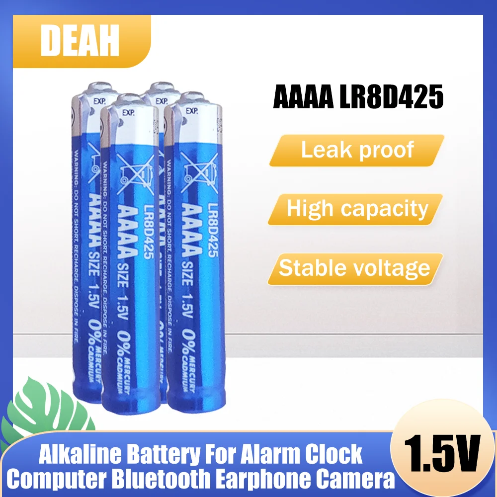 4PCS 1.5V AAAA LR8D425 Alkaline Battery LR61 AM6 E96 MN2500 MX2500 For