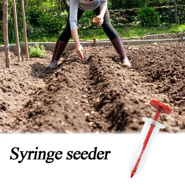 Mini Vetőmag Adagoló Hordozható Gyors Tűhordó Vetőgép Ültetvényes Fecskendő Kerti Ültetési Szerszámok