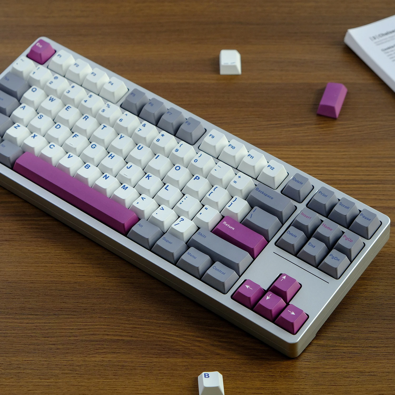 Teclado Mecânico Keycap Inglês Perfil Cereja Pbt Sublimação Dye Gmk Dmg Keycaps Switch mx Gk61 64 67 75 84 87 980 - Imagem 5