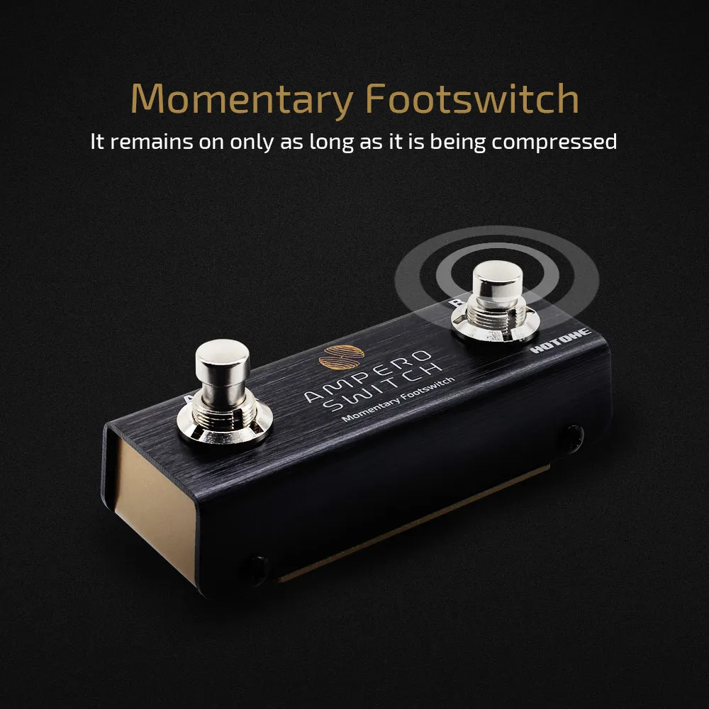 Hotone Ampero Switch 2-way Momentâneo Duplo Pedal Pedal