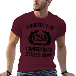 Confederate States Army Graphic T - Shirt - Men's Casual Wear - S (Maroon)