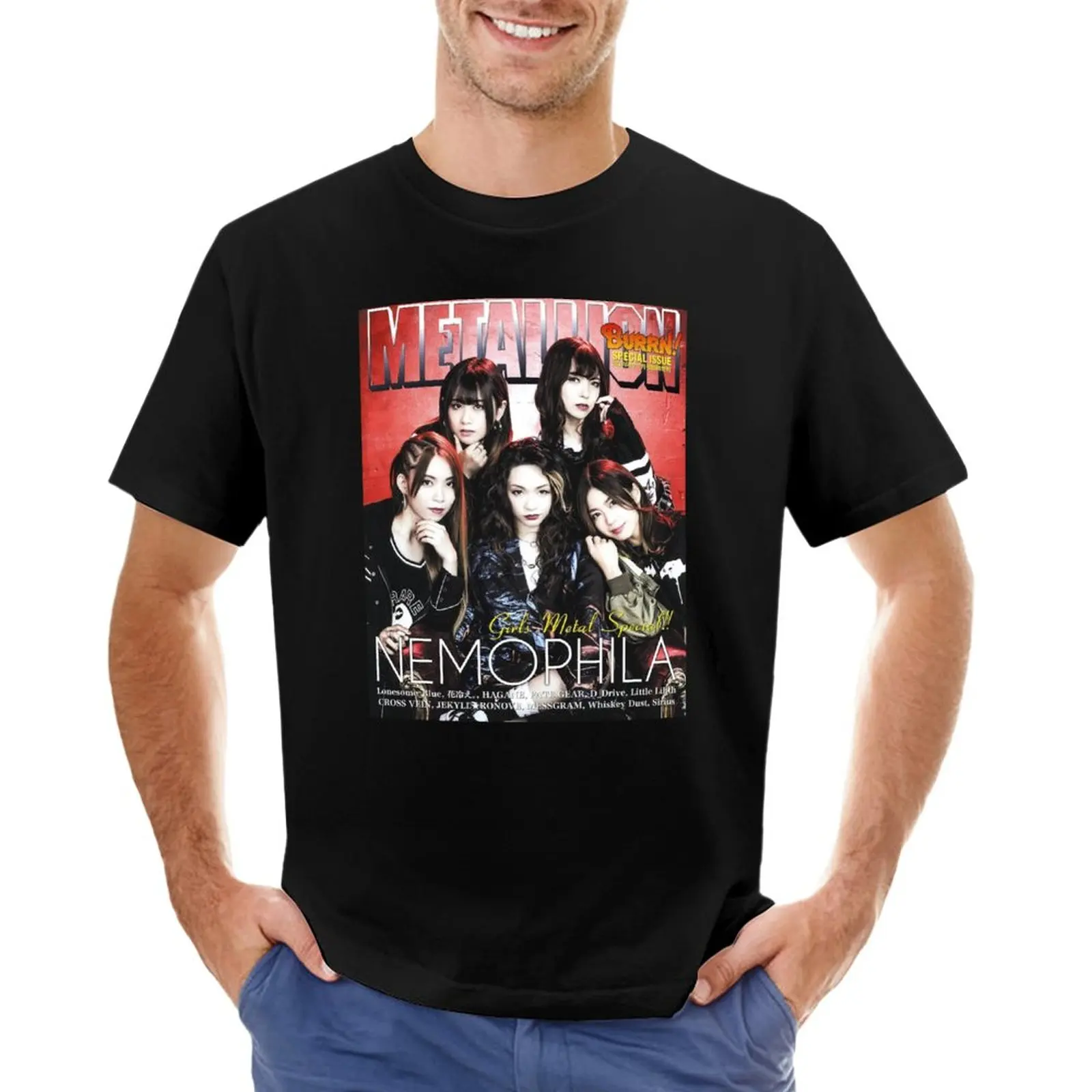 

Nemophila Girl Metal T-Shirt t-shirts man t shirts for men graphic