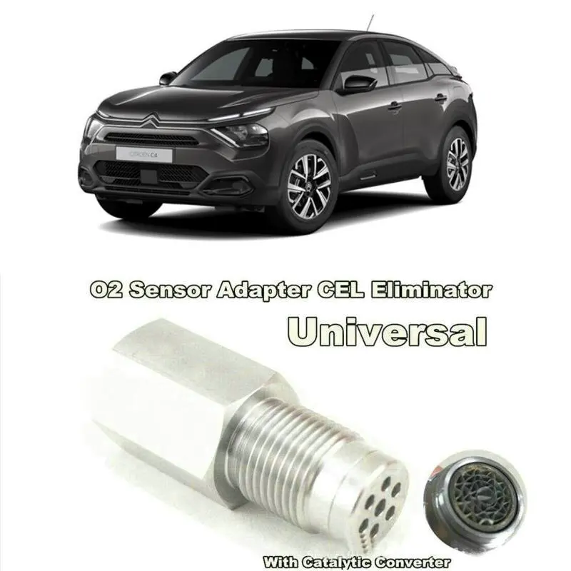 

O2 sensor adapter cel eliminator with catalytic converter For Citroen c4 c5 c3 C1 C2 C6 C8 ami Berlingo C-CROSSER C-ELYSEE