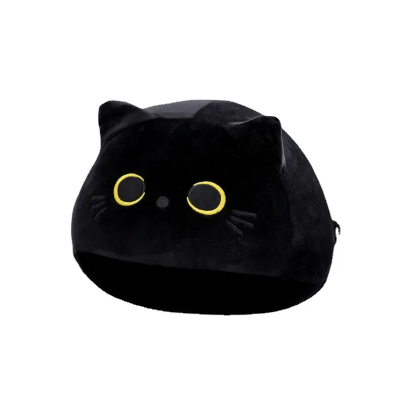 Cartoon Black Cat Doll Pillow Animal Girl Dormitory Sleeping Plush Toy Pillow Office Home Sofa Cushion