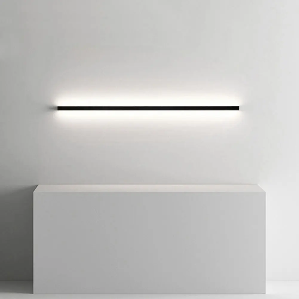 LED Long Strip Wall Lamp Bedside Hall Aisle Staircase Lighting Modern Simple Background Line Art Wall Lights for Indoor Bedroom — view 3