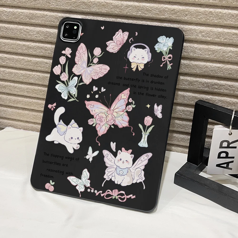 Frosted Tablet Case with Cat Lover Aesthetic - Exclusive Design & Premium Protection