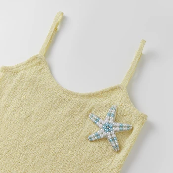 Calista Starfish Beaded Knit Mini Dress. 6