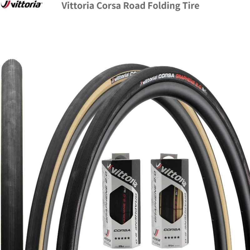 Vittoria CORSA G2.0 GRAPHENE Clincher Tire 700x25C , Black | eBay