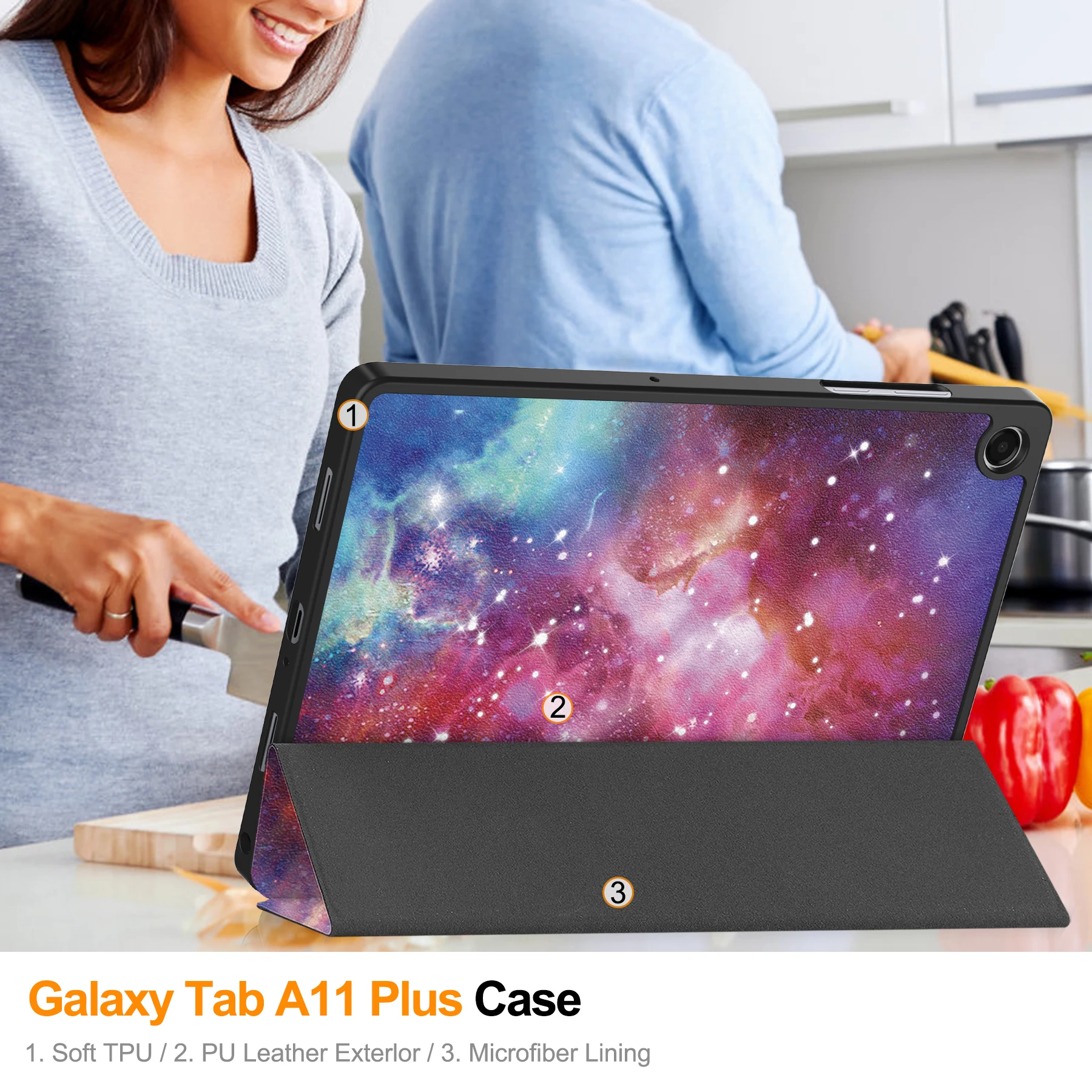Premium Leather Magnetic Case with Pen Slot
