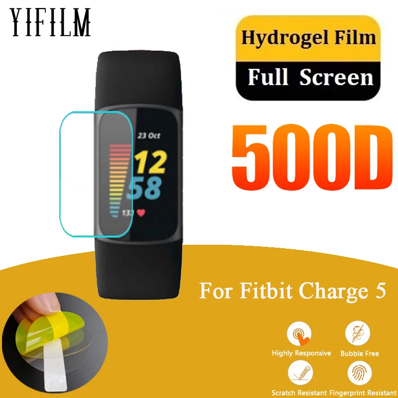 Snailcanfly Hydrogel Film 5pcs Für Fitbit Charge 5 Charge5 Transparent