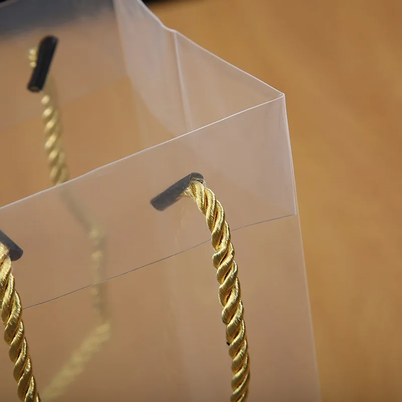 Nautical Wine Gift Bag for 750ml Single Bottle – Transparent Kraft and Clear Plastic Wi... - SKU WGB01937 - UGI Packaging