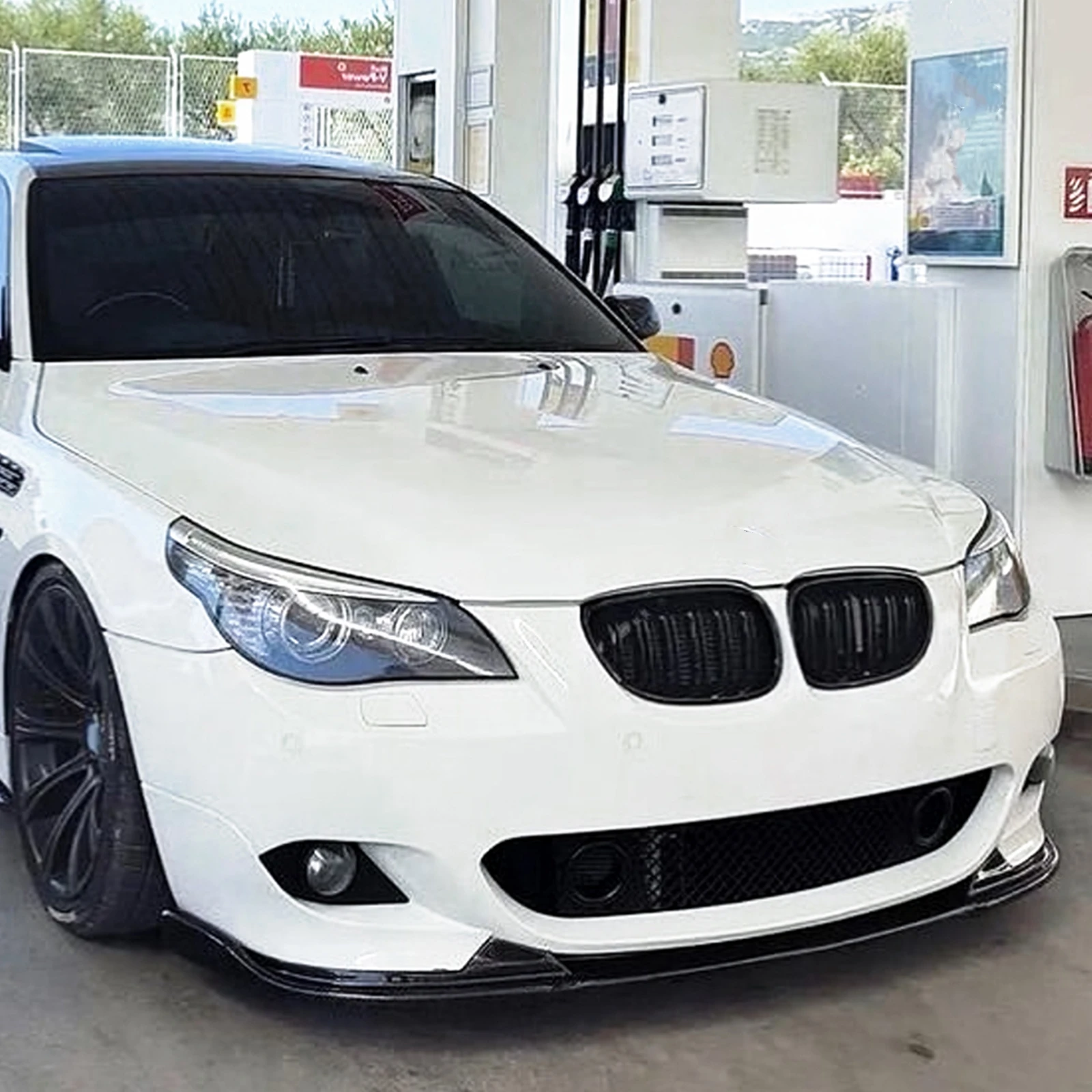 BMW 5 시리즈 E60 E61 M 스포츠 2004 2005 2006 2007 2008 2009 2010용 자동차 앞 범퍼 스포일러 립 로워 스플리터