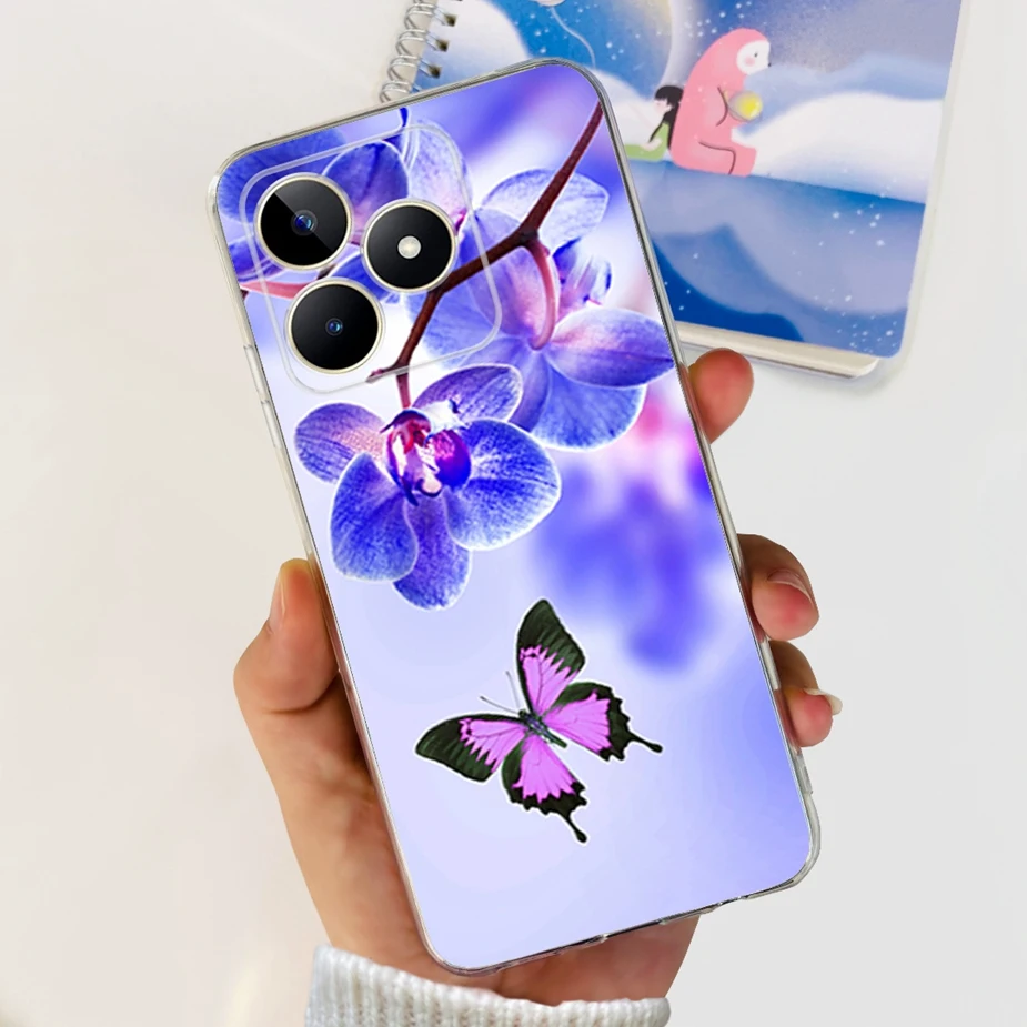 Stylish Painted Clear Silicone Phone Case - Soft Protective Cover