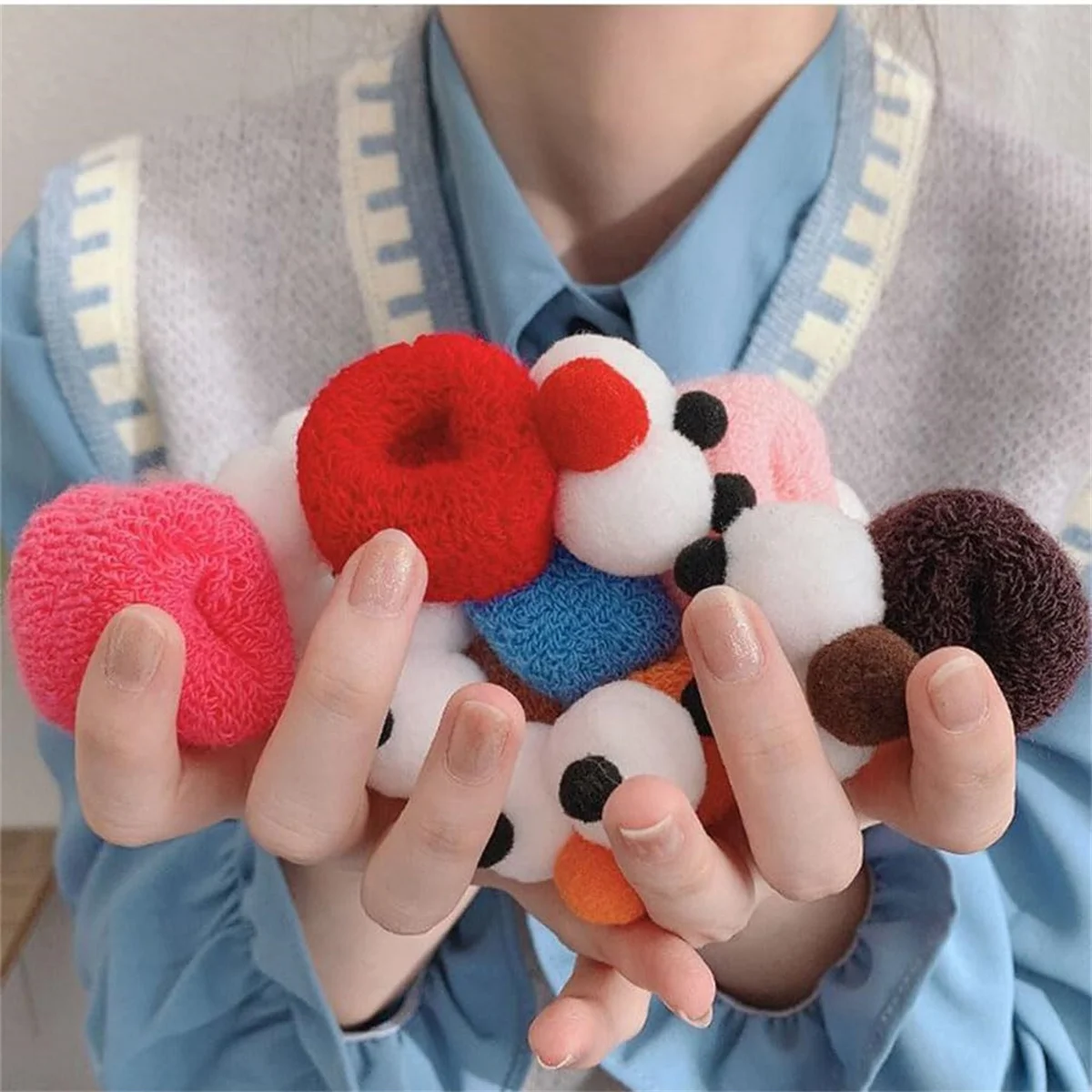 Hair Bands 1Pcs Children's Cartoon Mini Hair Band Girl High Elastic Loop