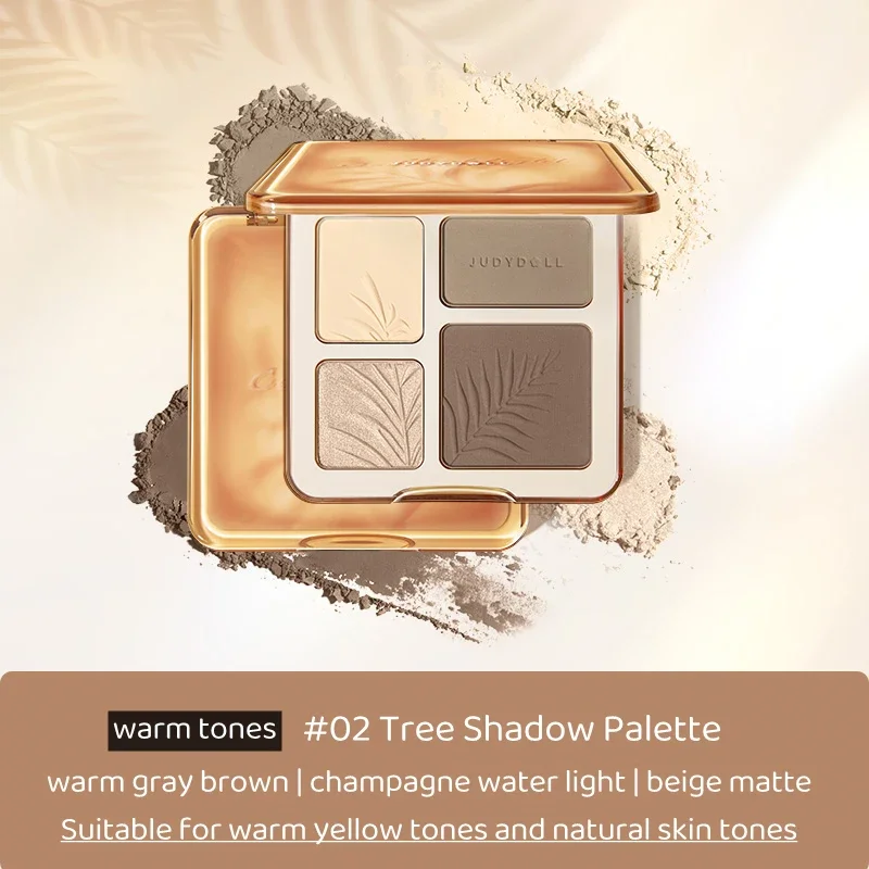 Judydoll 3d Highlighter Eye-shadow Contour Bronzer Palette Nude Makeup Natural Color Rendering Long-lasting Waterproof Cosmetics