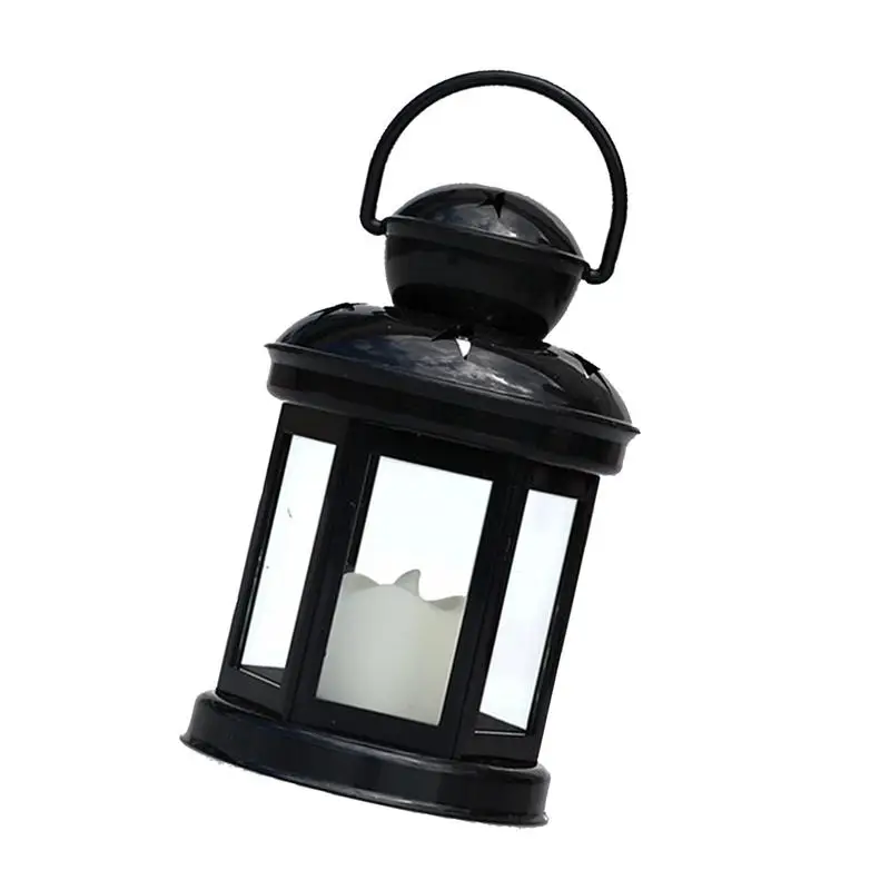 

Candle Lantern Candle Holder Vintage Style Hangings Lantern With LED Flickering Flameless Candle Outdoor Battery Operated