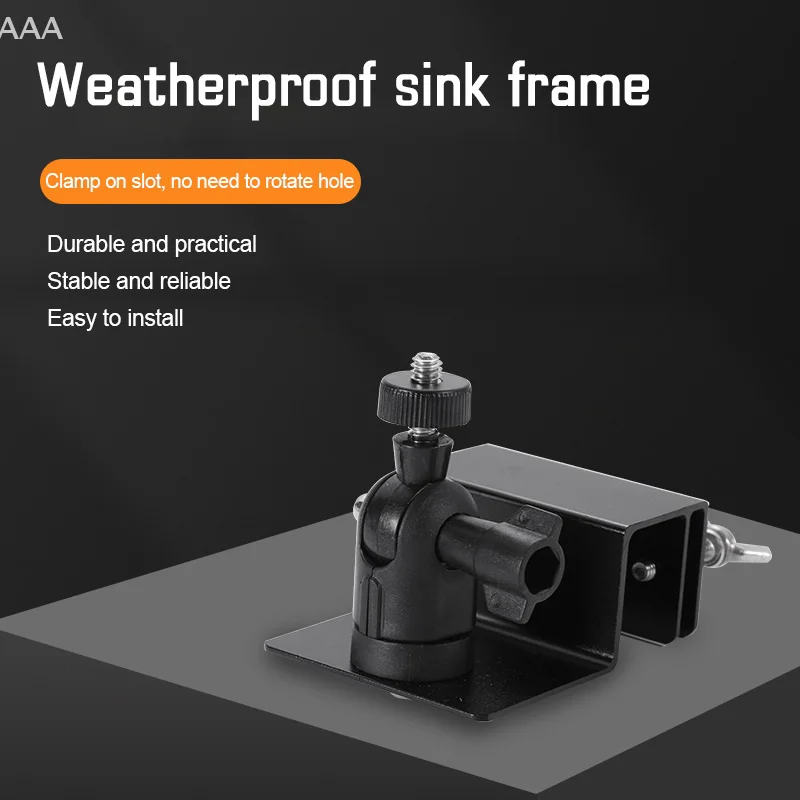 Special Monitoring Bracket For Rain Gutter Weatherproof Gutter Mount Bracket With Universal Screw Adapter Adjustable For Cameras