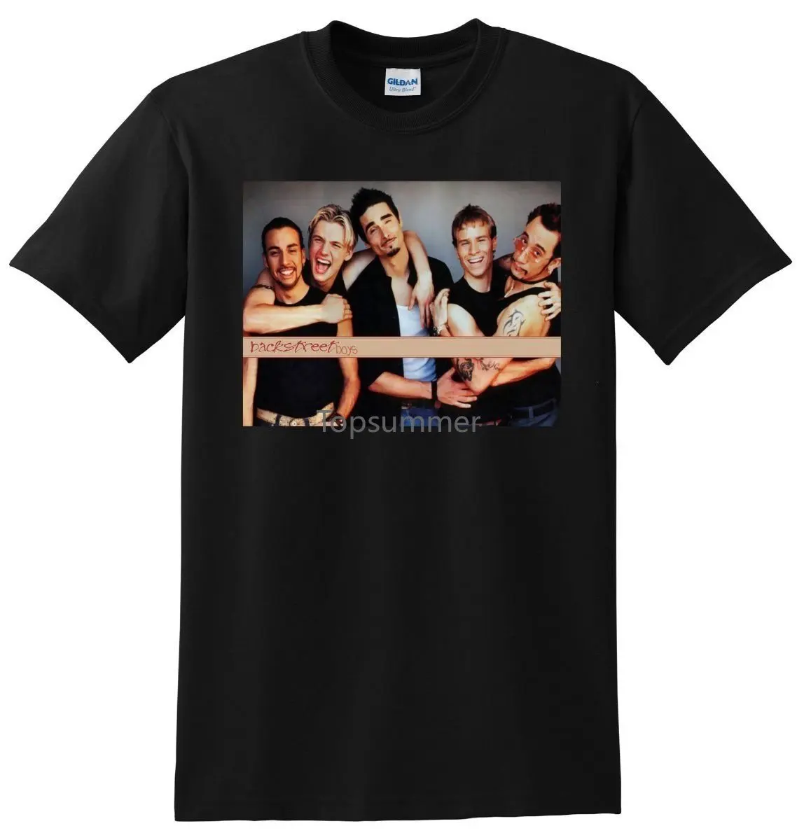 

Men Black Tshirt Summer Fashion Top Tees Backstreet Boys T Shirt Vinyl Cd Poster Tee Euro Size Cotton Top Tees Sbz209