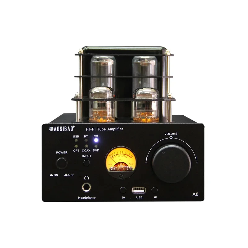 

80W+80W Hifi Tube Amplifier High Power Fever Amplifier Auido Speaker Amplifier Home Theater Bluetooth 5.0 With Ear Amplifier