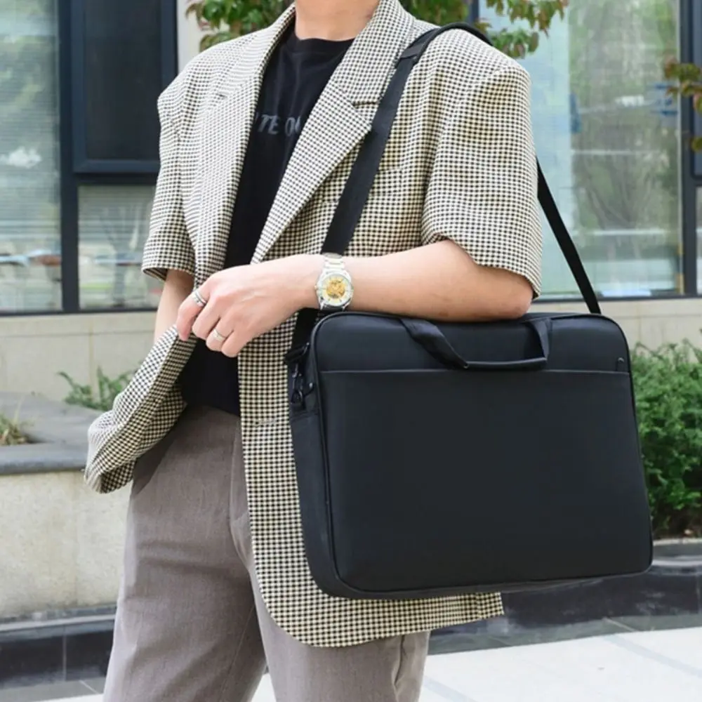 Shockproof Large Capacity Laptop Shoulder Bag with Strap, 15.6-17 Inch