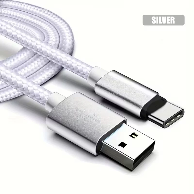USB Type C Fast Charging Cable For Samsung Xiaomi Redmi POCO Honor Nylon Braided Quick Charge Cables For iPhone 15 16 17 Pro Max