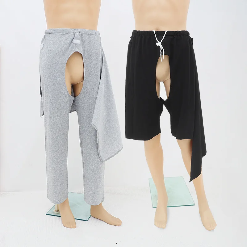 DisabledOpenCrotchPantsCottonAdultMenWomenelderlyUrinary